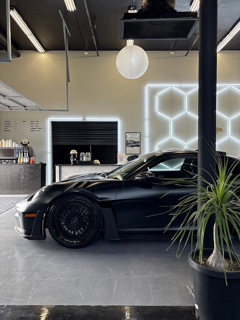 Interior of Corsa Coffee LV, specialty coffee shop in Las Vegas