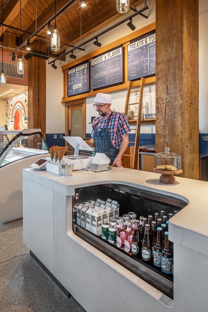 Interior of Archetype Coffee Millwork Commons, specialty coffee shop in Omaha