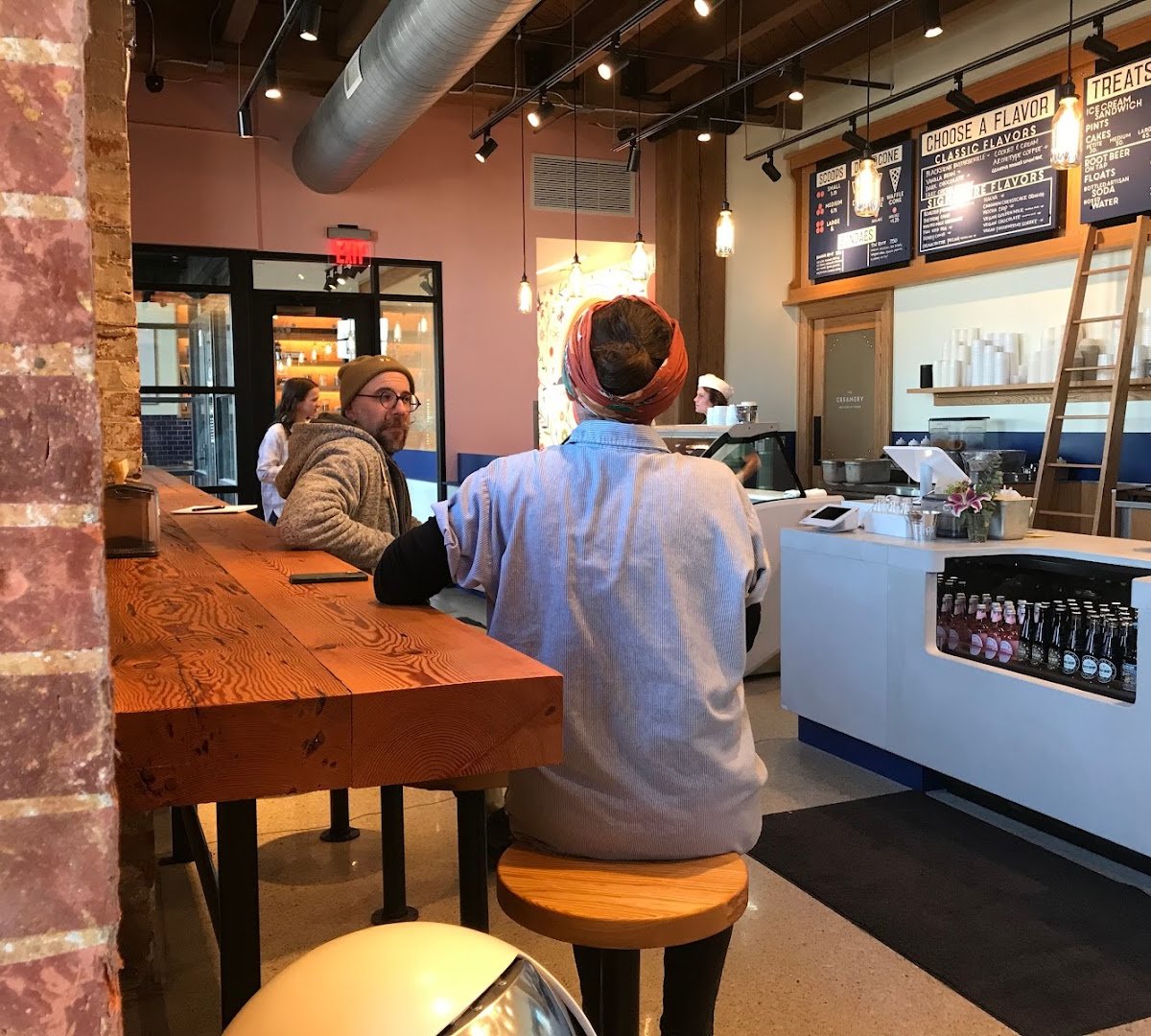Interior of Archetype Coffee Millwork Commons, specialty coffee shop in Omaha