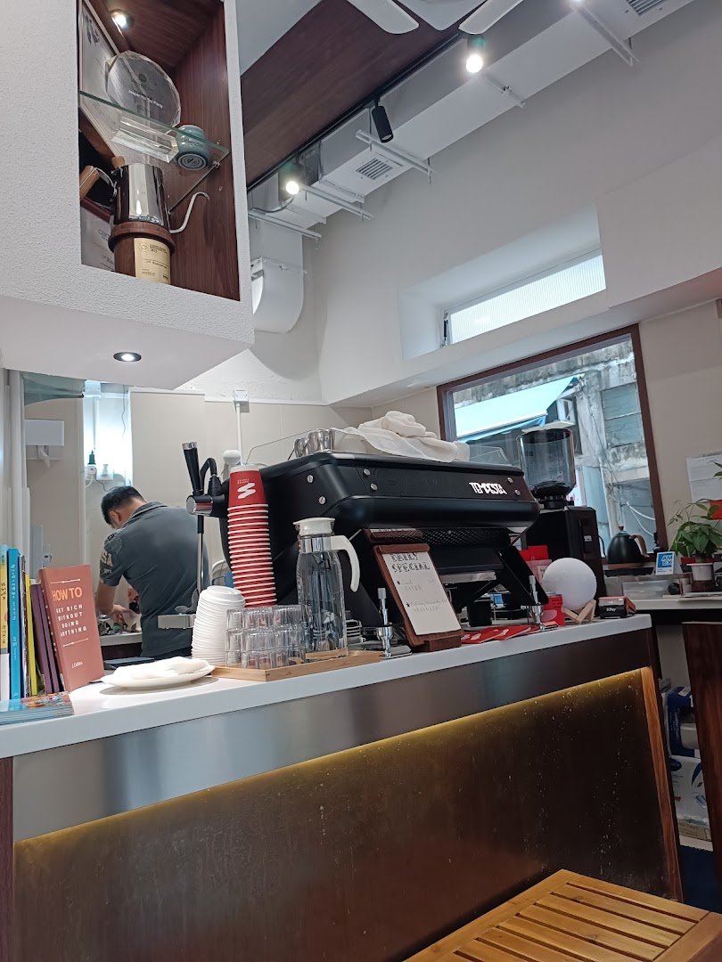 Interior of Sipper Coffee, specialty coffee shop in Hong Kong