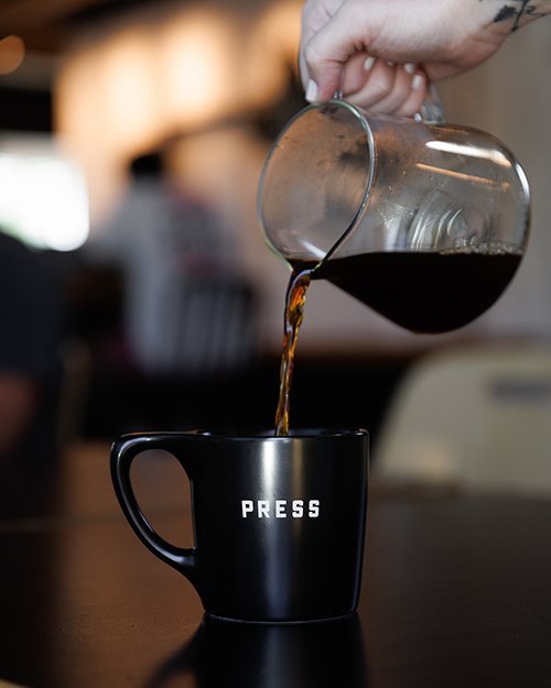 Coffee at Press Coffee - Sprouts Miller, specialty coffee shop in Scottsdale
