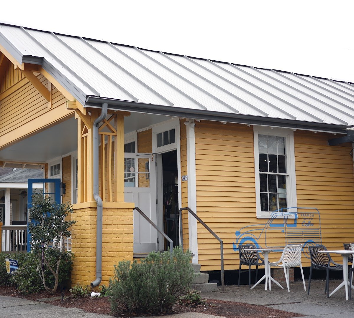 Storefront of French Truck Coffee, specialty coffee shop in New Orleans