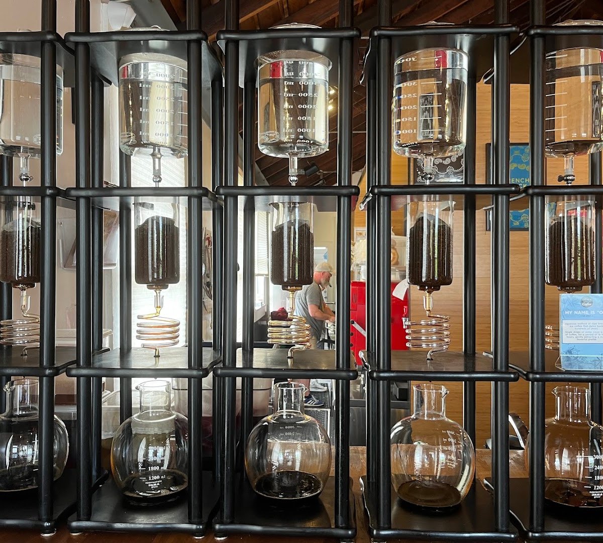 Interior of French Truck Coffee, specialty coffee shop in New Orleans