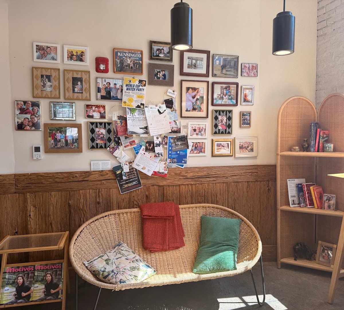 Interior of Càphê Roasters, specialty coffee shop in Philadelphia