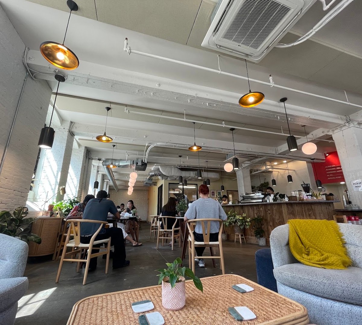 Interior of Càphê Roasters, specialty coffee shop in Philadelphia