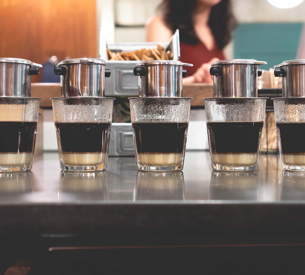 Coffee at Càphê Roasters, specialty coffee shop in Philadelphia
