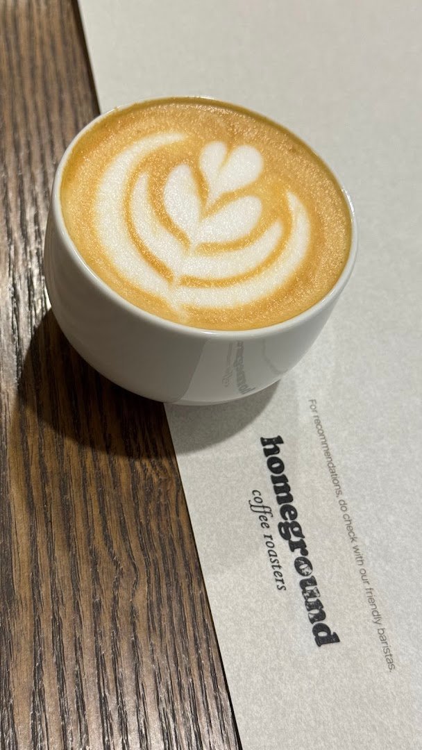 Coffee at Homeground Coffee Roasters, specialty coffee shop in Singapore