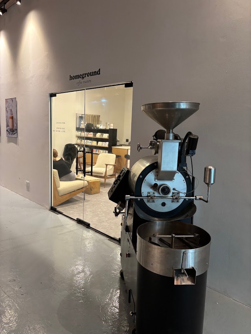 Interior of Homeground Coffee Roasters, specialty coffee shop in Singapore
