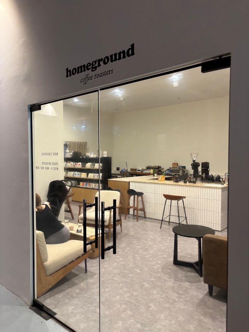 Interior of Homeground Coffee Roasters, specialty coffee shop in Singapore