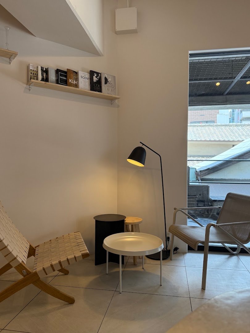 Interior of Sh:rock Coffee, specialty coffee shop in Osaka