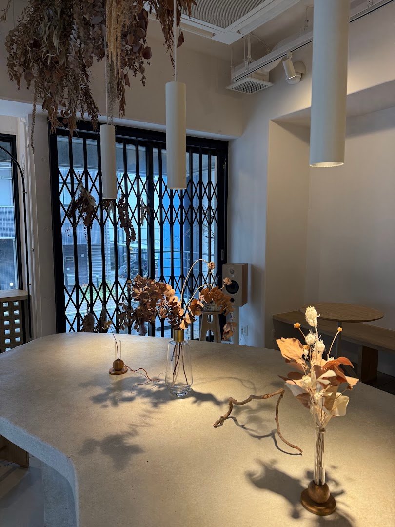 Interior of Sh:rock Coffee, specialty coffee shop in Osaka