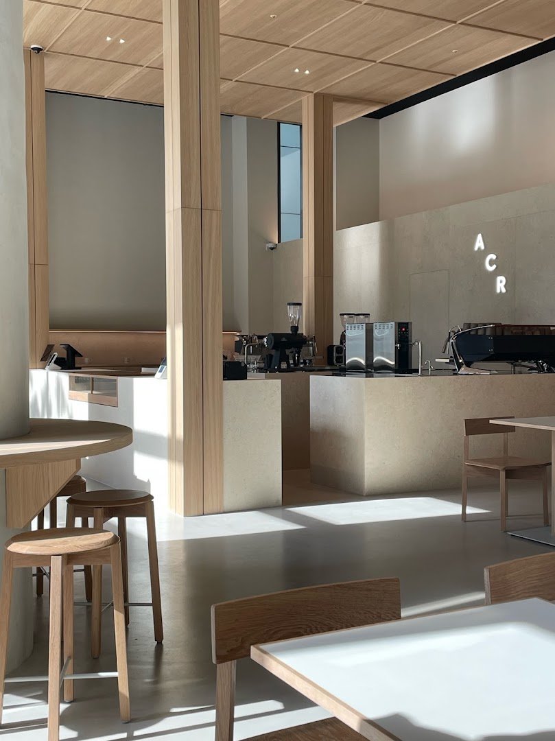 Interior of ACR • Alegria Coffee Roasters, specialty coffee shop in Seoul