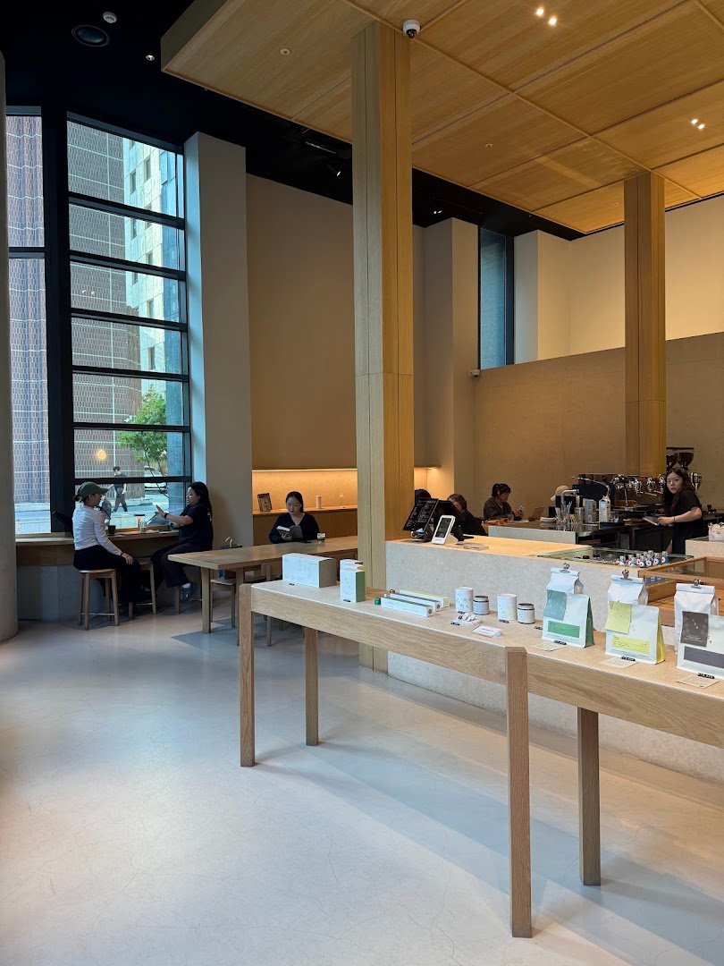 Interior of ACR • Alegria Coffee Roasters, specialty coffee shop in Seoul