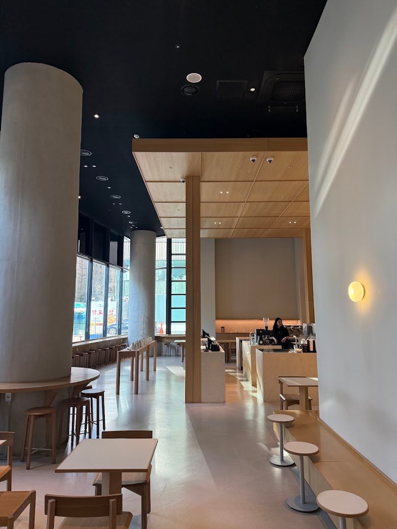 Interior of ACR • Alegria Coffee Roasters, specialty coffee shop in Seoul