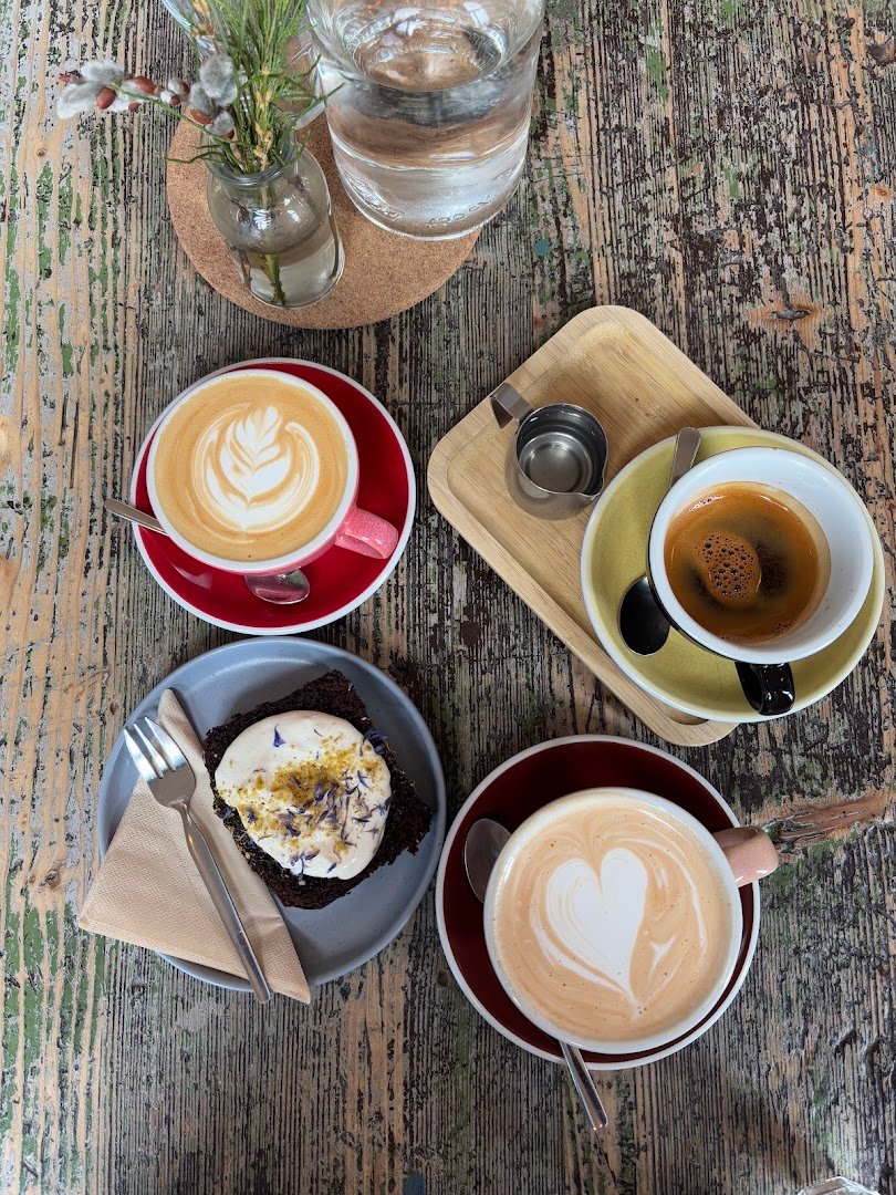 Coffee at Cafe Letka, specialty coffee shop in Prague