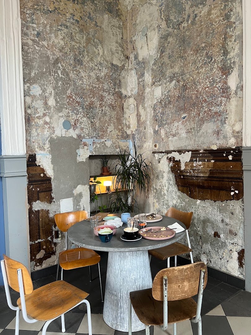 Interior of Cafe Letka, specialty coffee shop in Prague