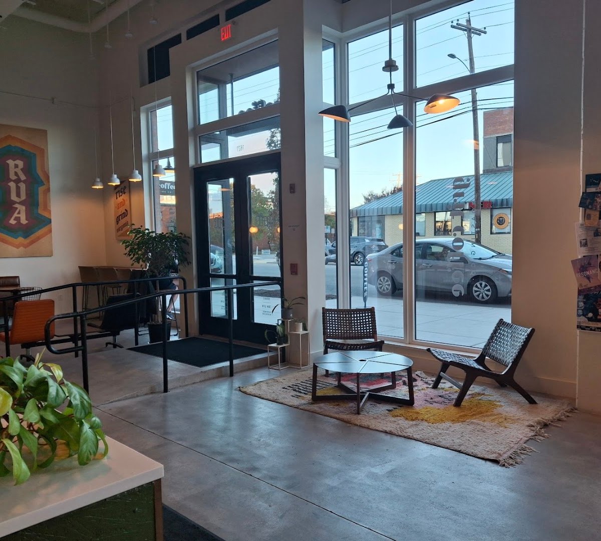 Interior of Grit Coffee, Scott's Addition, specialty coffee shop in Richmond