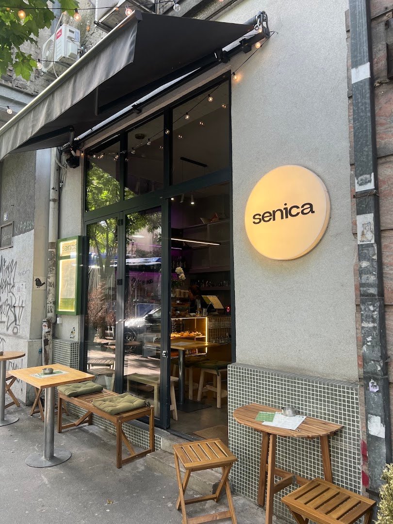 Storefront of Senica, specialty coffee shop in Belgrade