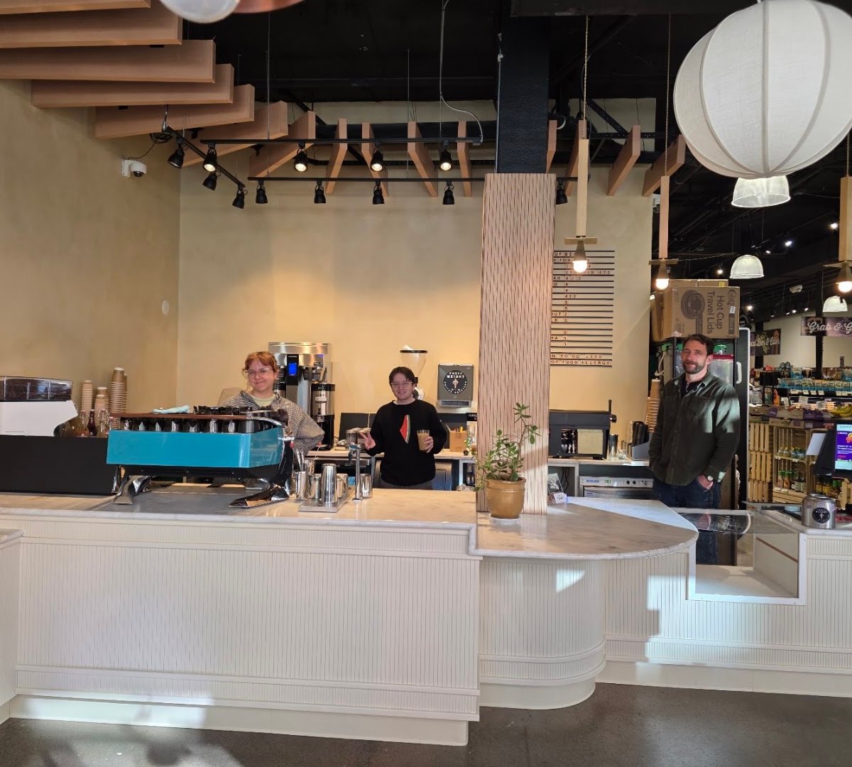 Interior of Forty Weight Coffee Roasters, specialty coffee shop in Ithaca