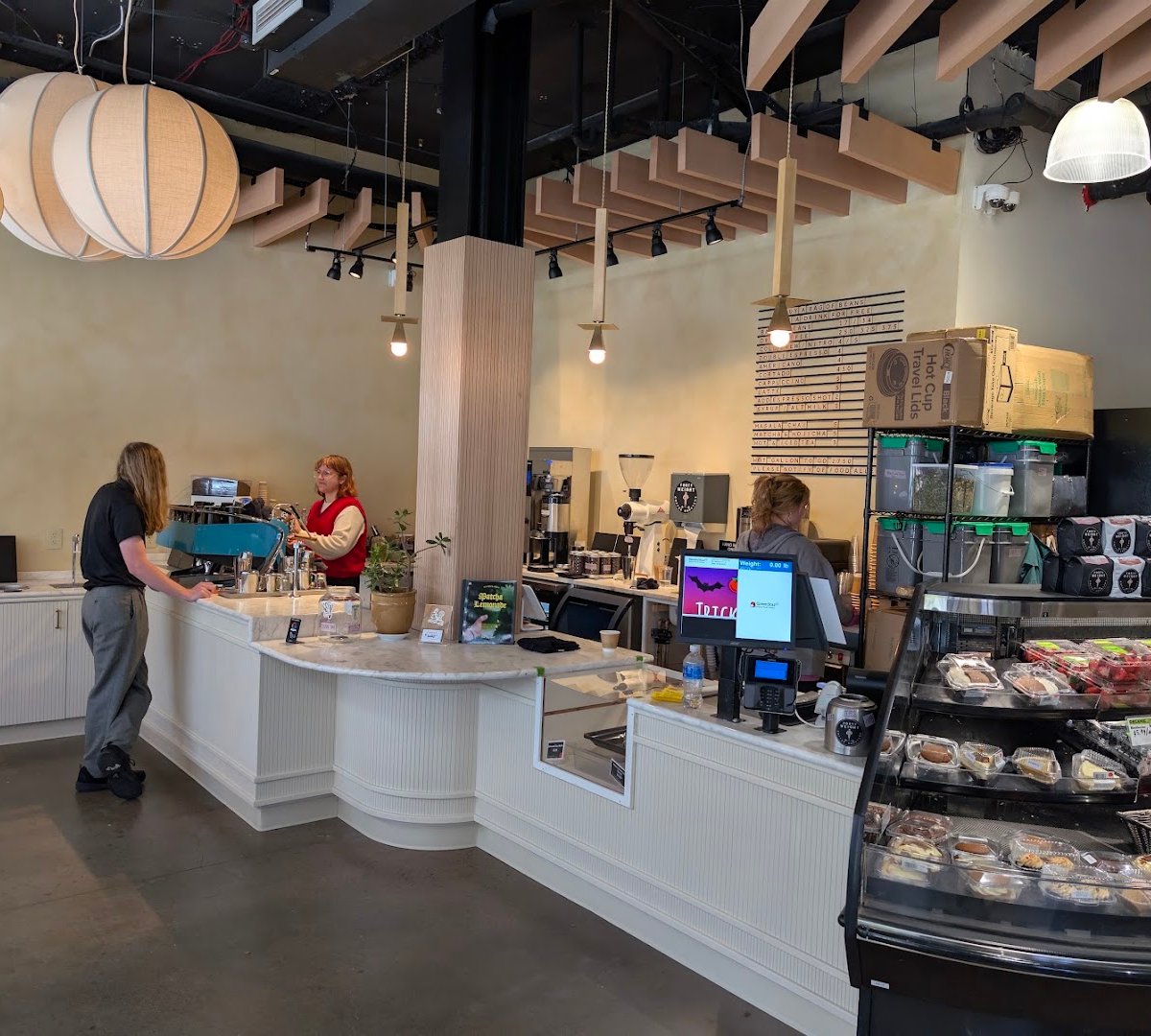 Interior of Forty Weight Coffee Roasters, specialty coffee shop in Ithaca