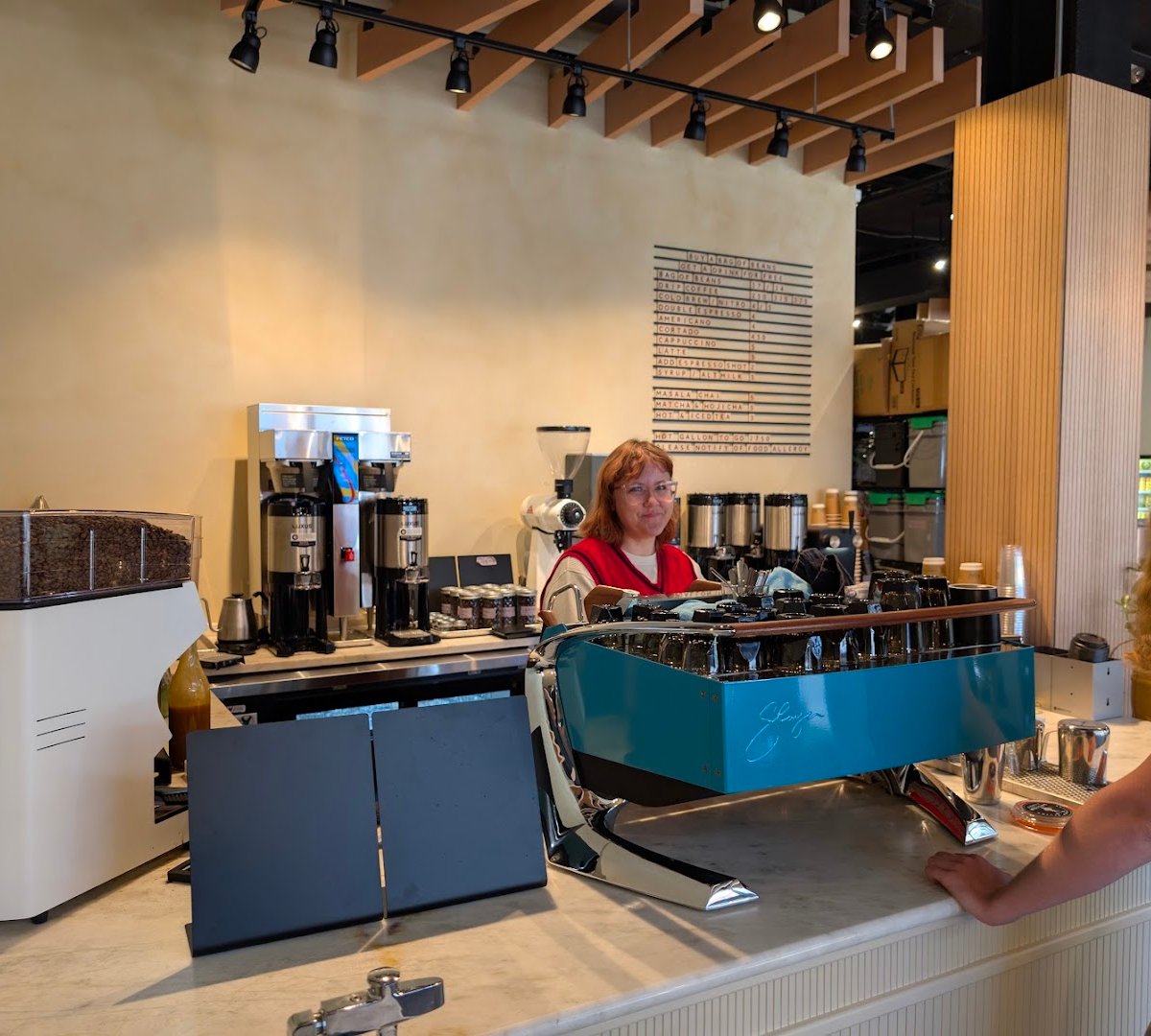 Interior of Forty Weight Coffee Roasters, specialty coffee shop in Ithaca