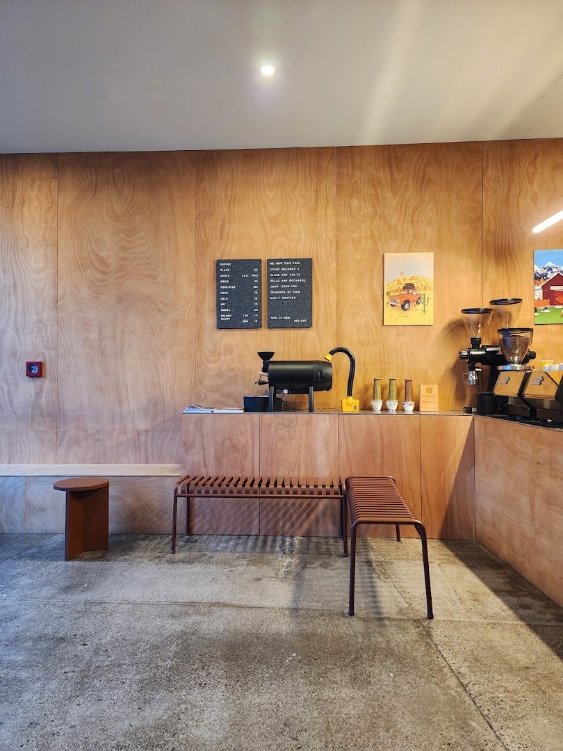 Interior of Holiday Uptown, specialty coffee shop in Auckland