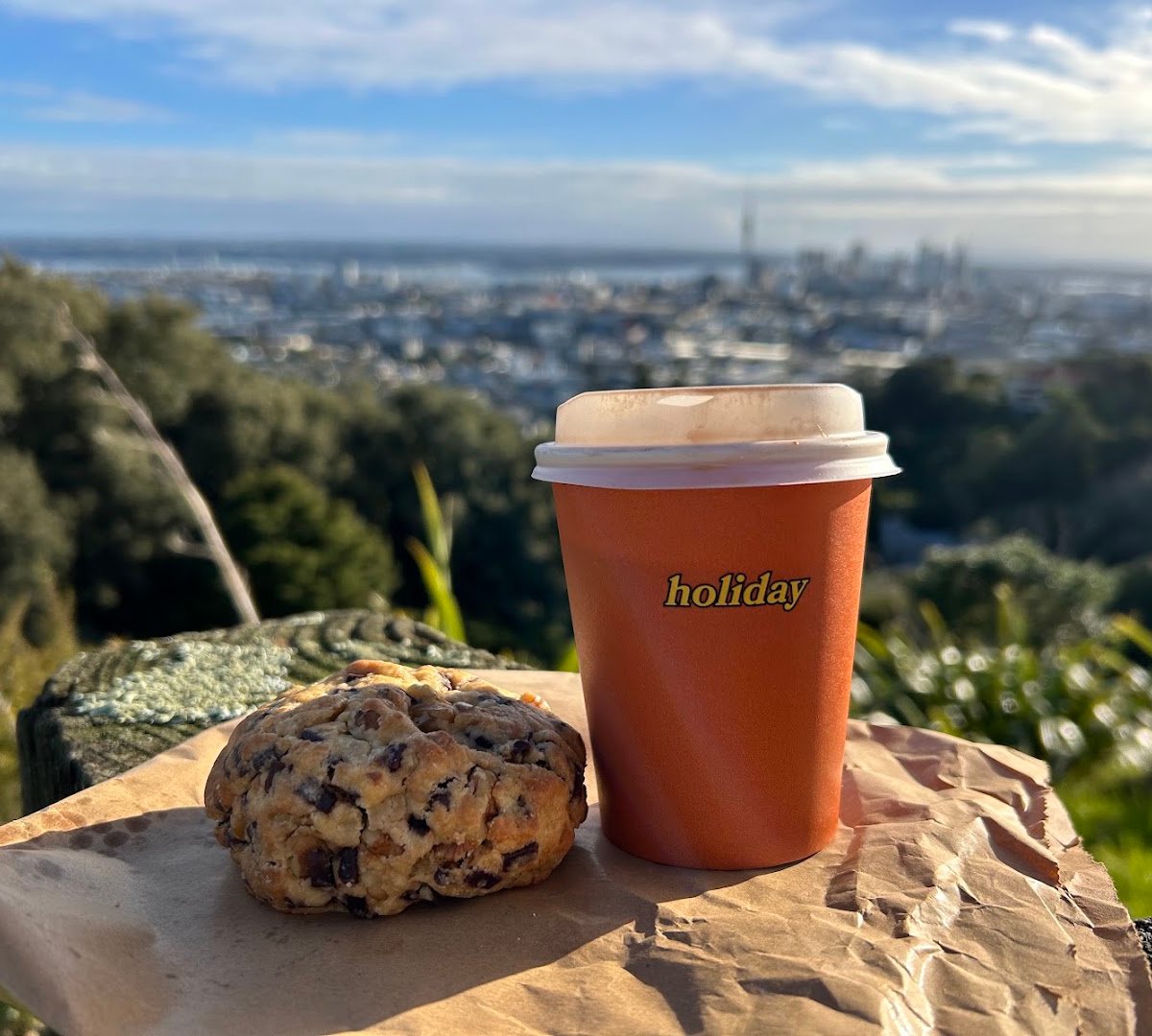 Coffee at Holiday Uptown, specialty coffee shop in Auckland