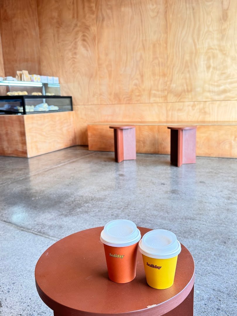 Interior of Holiday Uptown, specialty coffee shop in Auckland