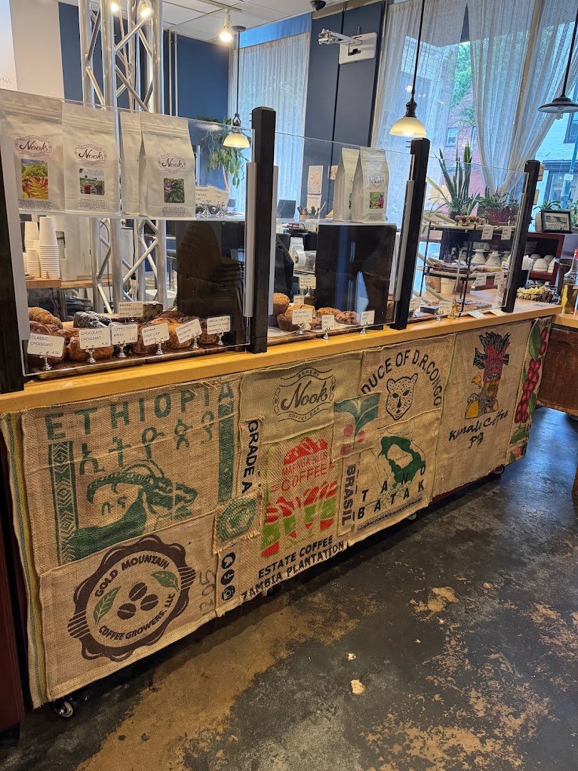 Interior of Nook Bakery & Coffee Bar, specialty coffee shop in Philadelphia