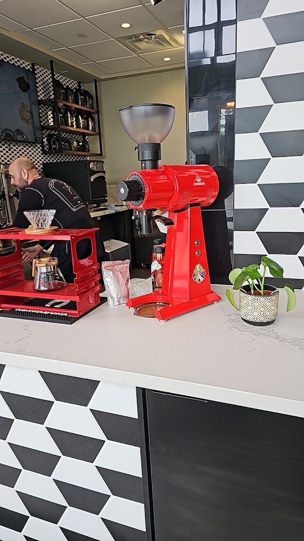 Interior of Pulp Coffee Roasters, specialty coffee shop in San Antonio