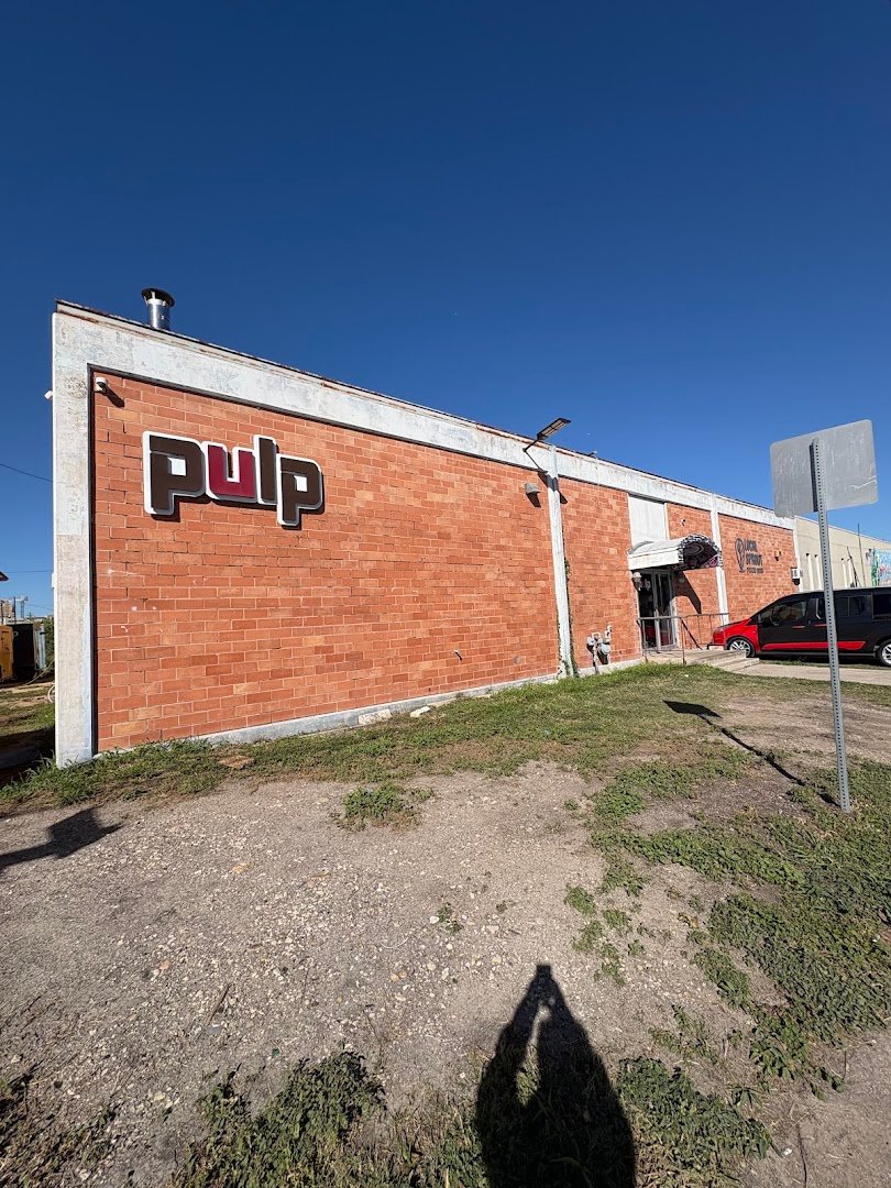 Storefront of Pulp Coffee Roasters, specialty coffee shop in San Antonio