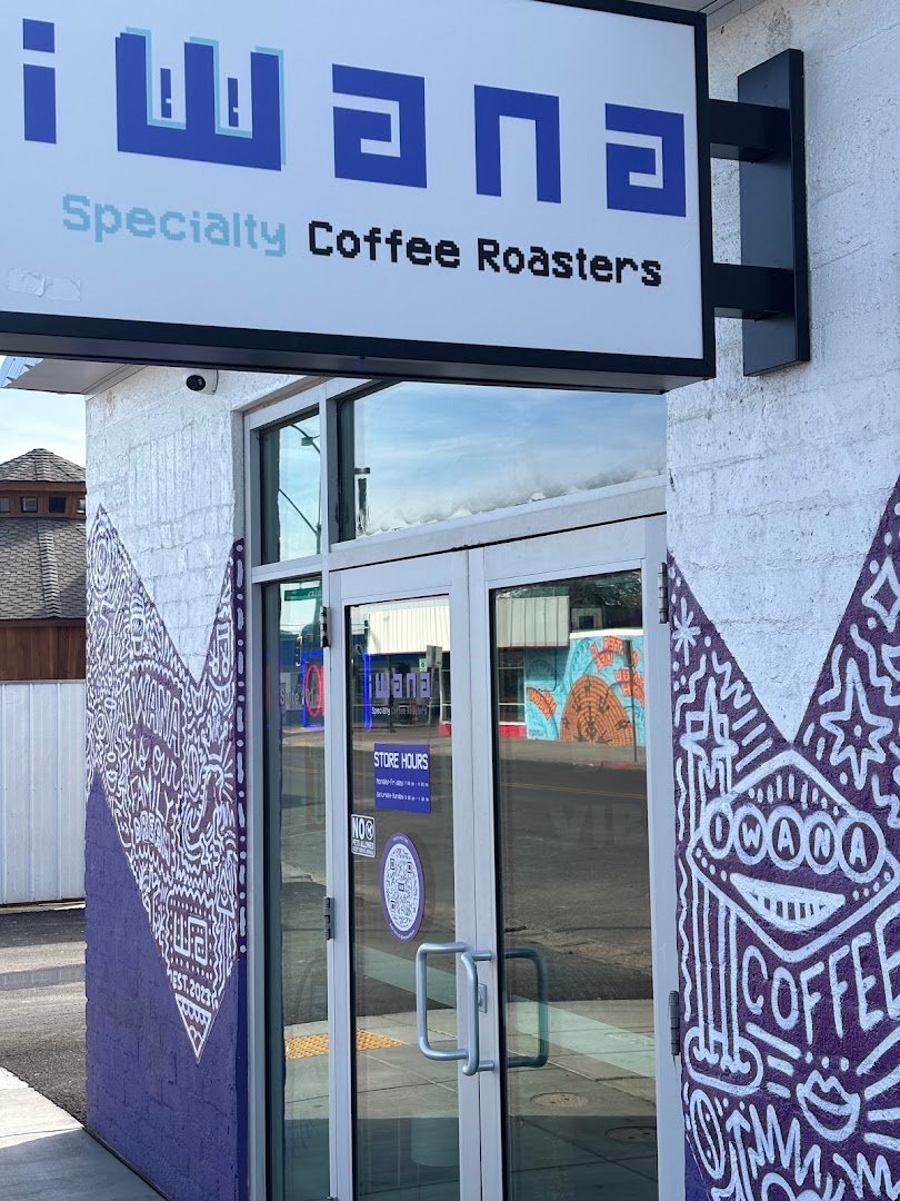 Storefront of Iwana Specialty Coffee Roasters, specialty coffee shop in Las Vegas