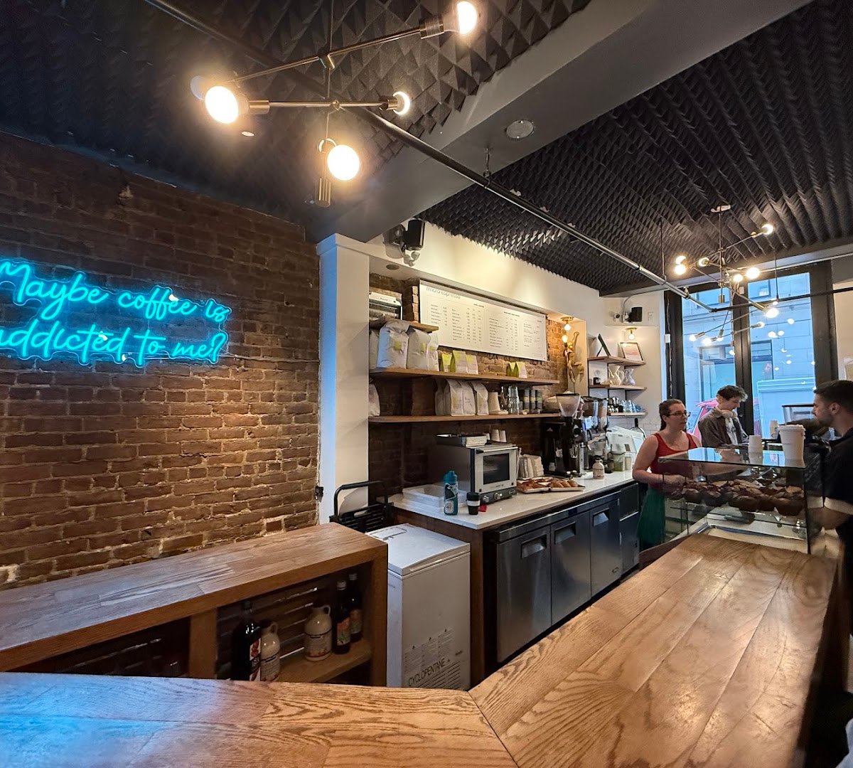 Interior of Micro Espresso - Vieux Port, specialty coffee shop in Montreal