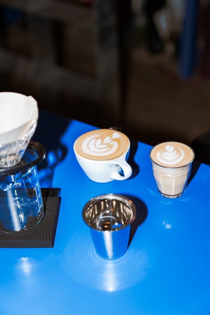 Coffee at Industra Coffee Praha Holešovice, specialty coffee shop in Prague