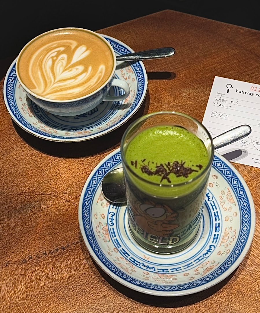 Coffee at Halfway Coffee, specialty coffee shop in Hong Kong