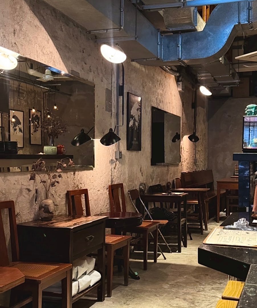 Interior of Halfway Coffee, specialty coffee shop in Hong Kong