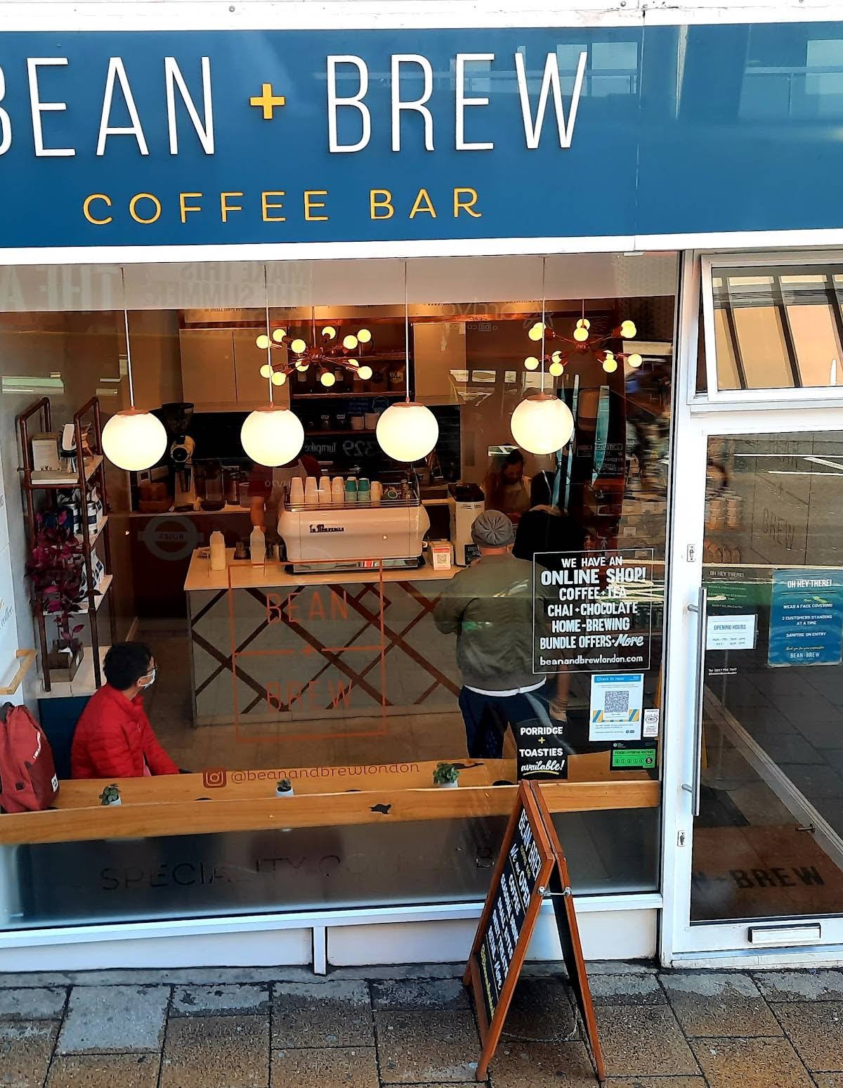 Bean + Brew specialty coffee shop in London - photo 11