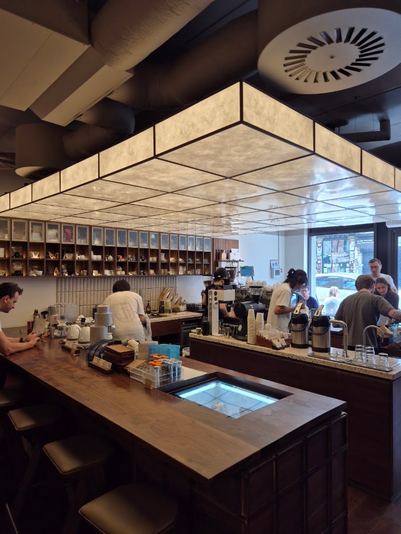 Interior of Calico, specialty coffee shop in London