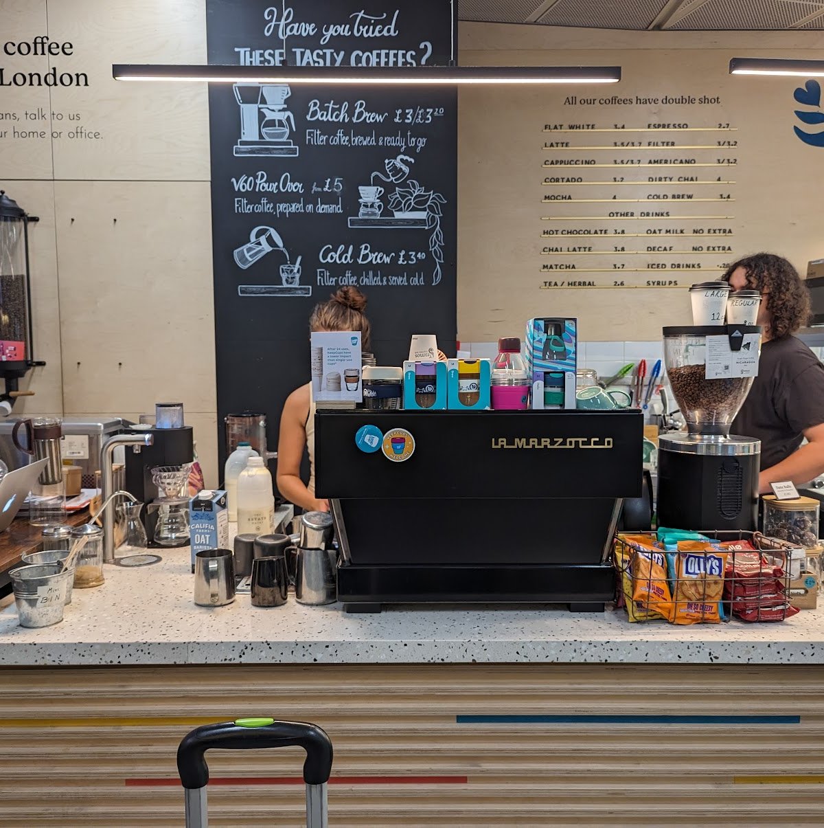 Gramos Coffee Bar (underground, sub-level -1) specialty coffee shop in London - photo 12