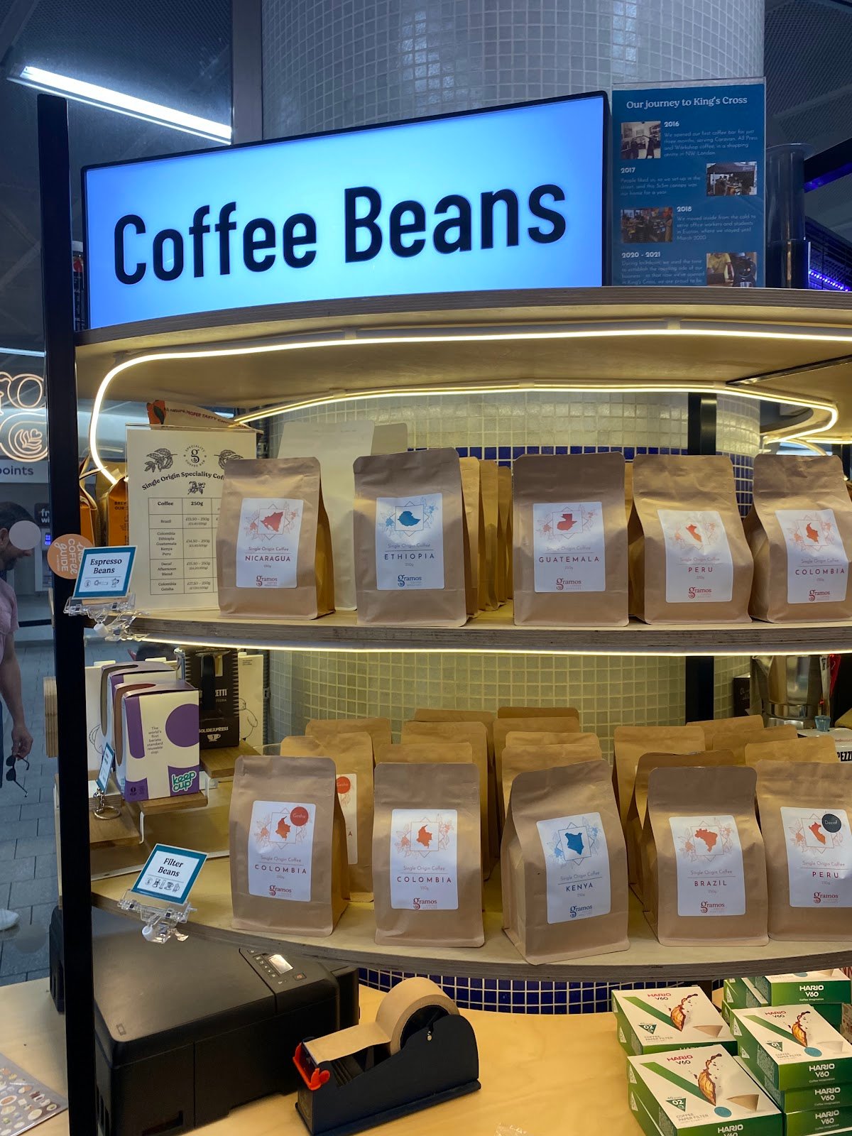 Gramos Coffee Bar (underground, sub-level -1) specialty coffee shop in London - photo 6