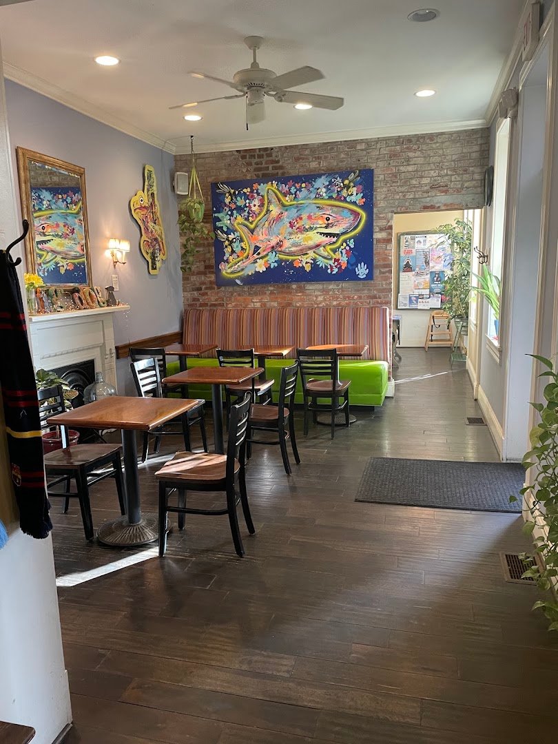Interior of Big Dog Coffee, specialty coffee shop in Pittsburgh