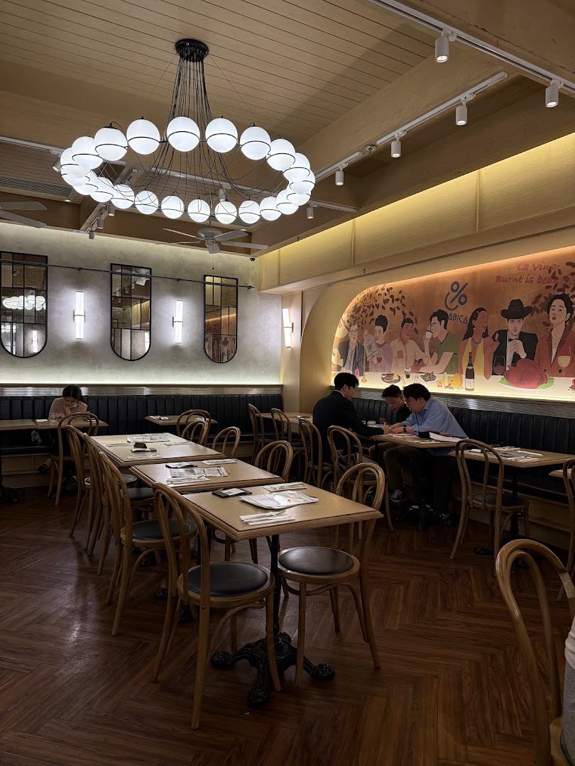 Interior of Cupping Room, specialty coffee shop in Hong Kong