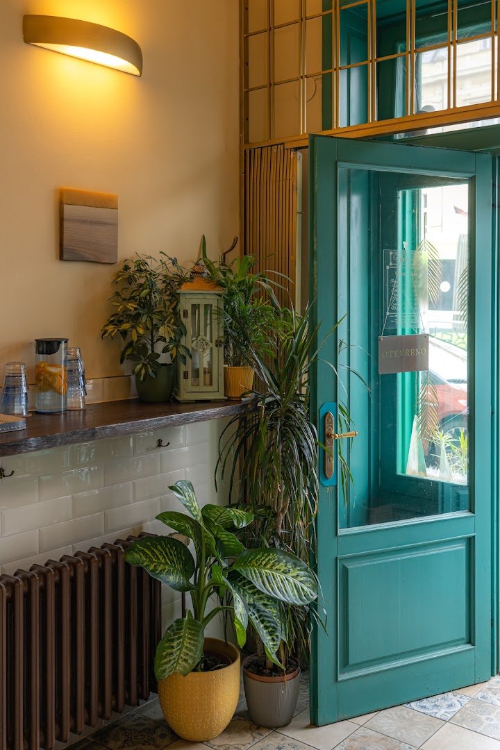 Interior of 20m2 Espresso bar, specialty coffee shop in Prague