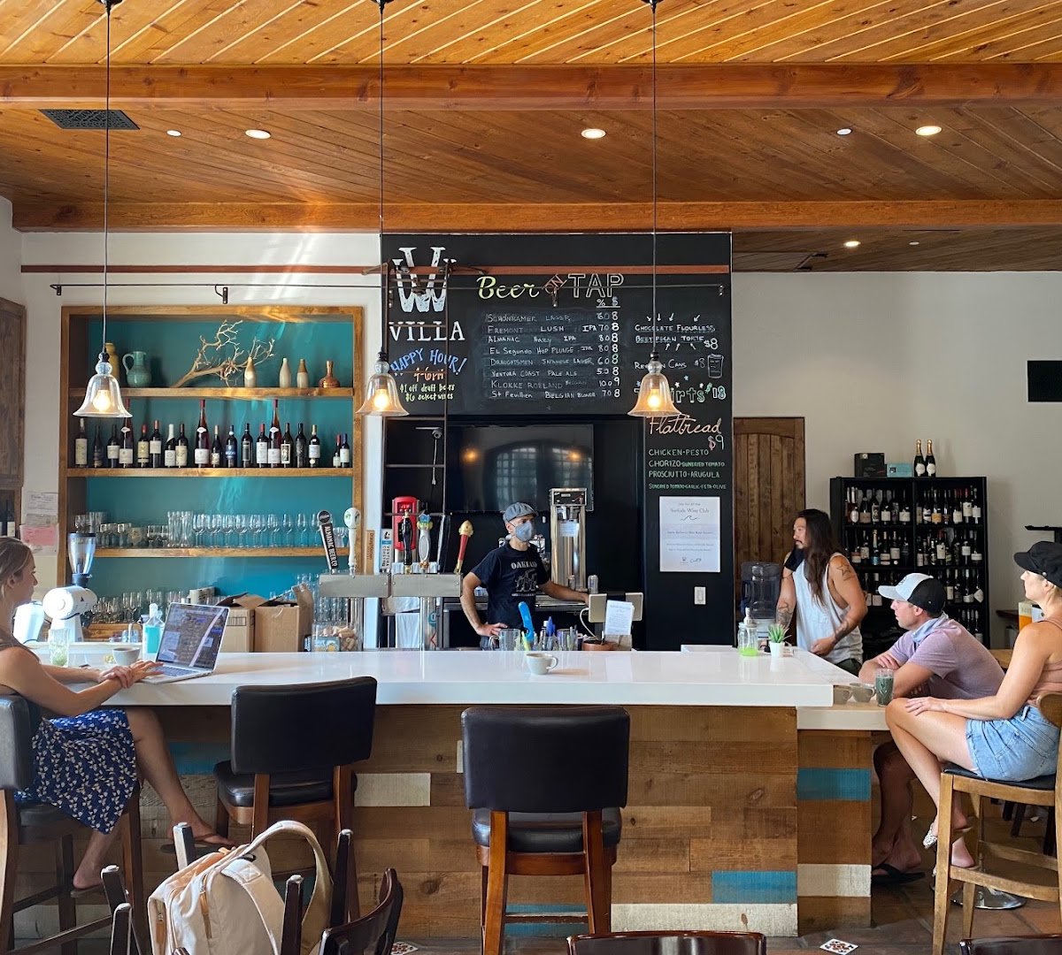 Interior of Golden Line Coffee Bar, specialty coffee shop in Santa Barbara