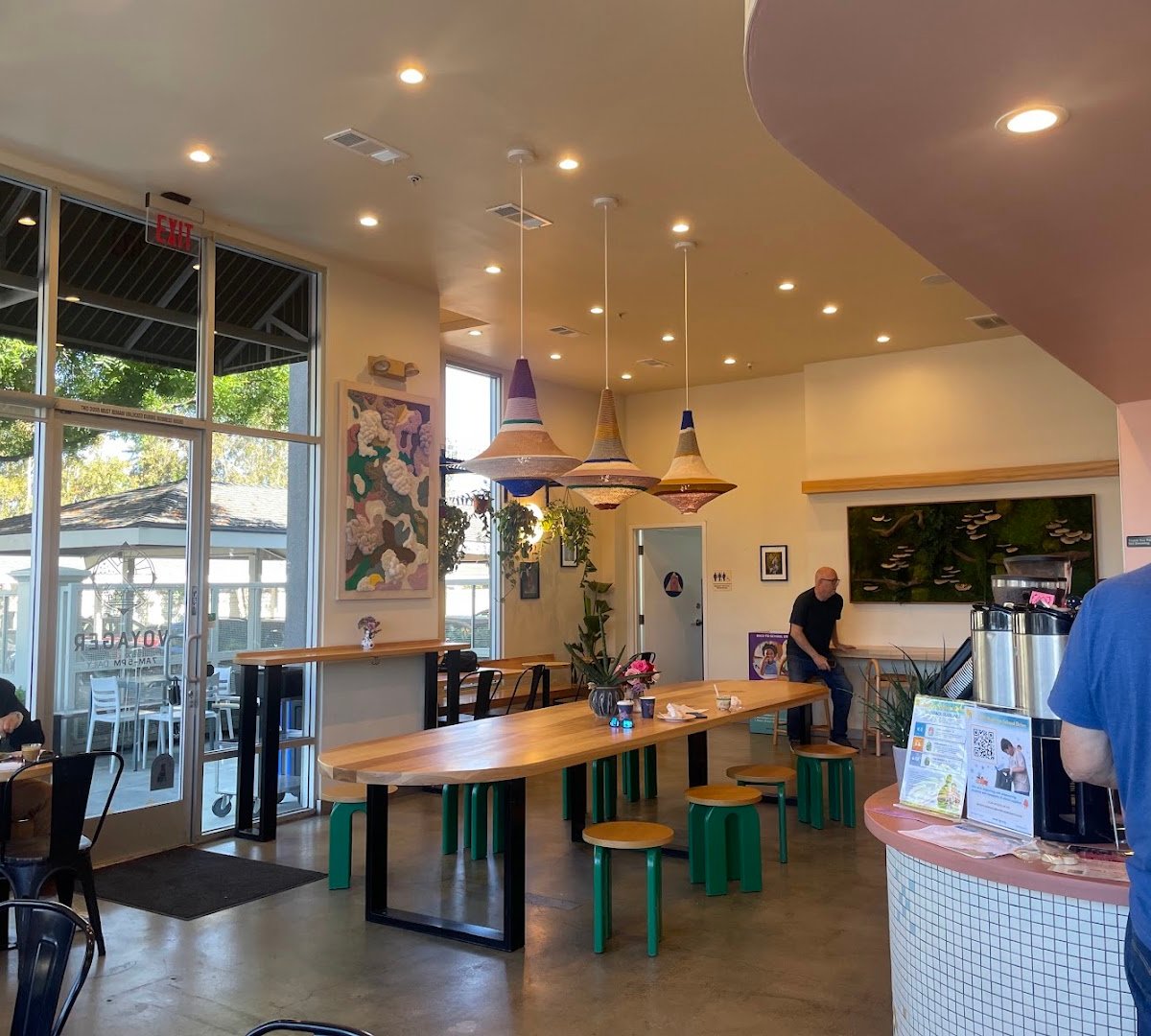 Interior of Voyager Craft Coffee, specialty coffee shop in San Jose
