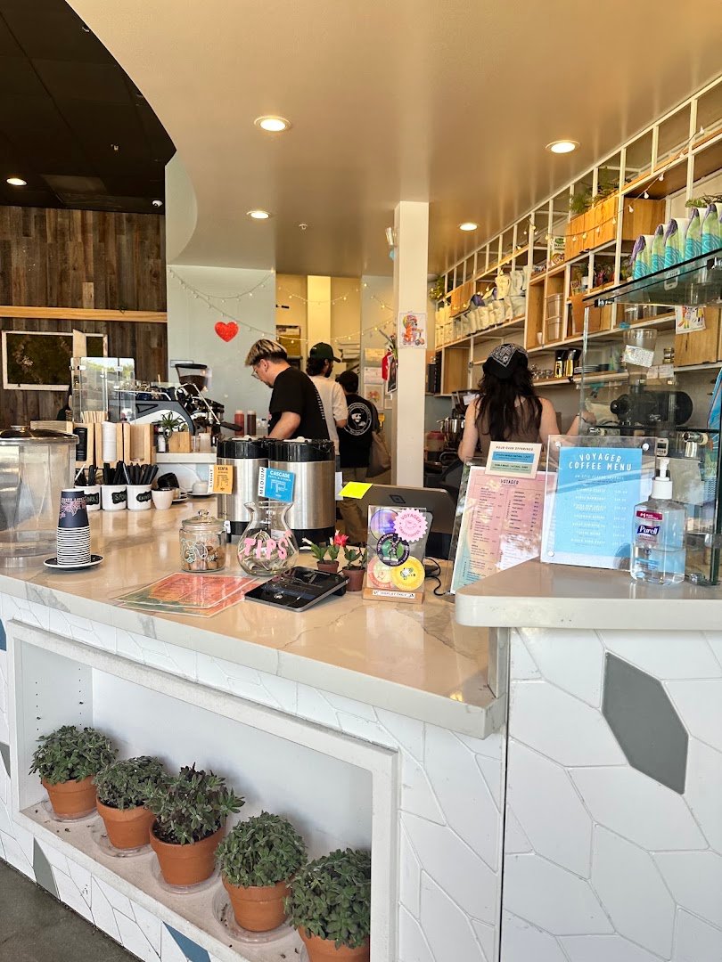 Interior of Voyager Craft Coffee, specialty coffee shop in San Jose