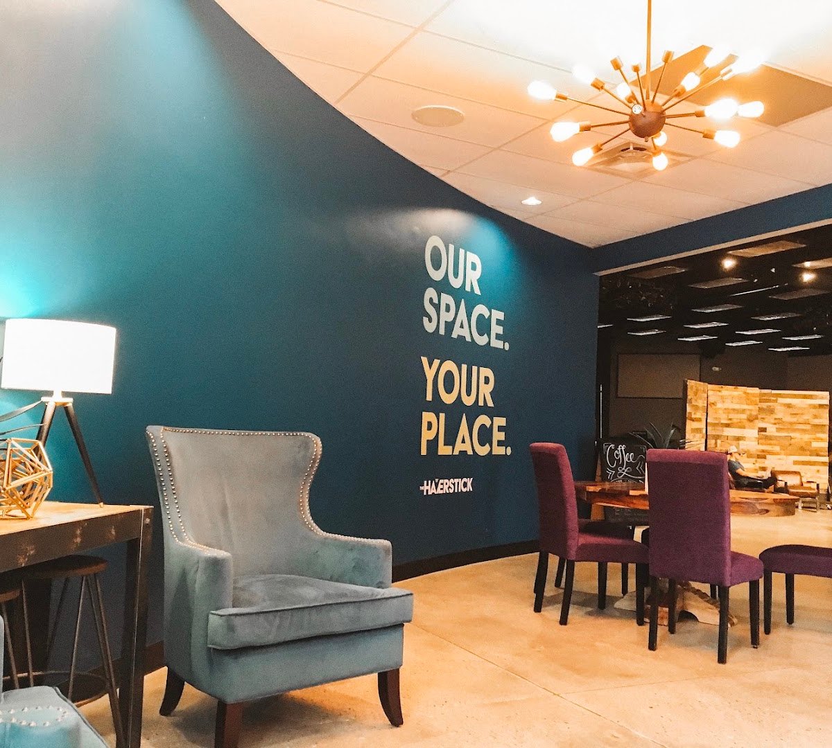 Interior of The Haverstick, specialty coffee shop in Indianapolis
