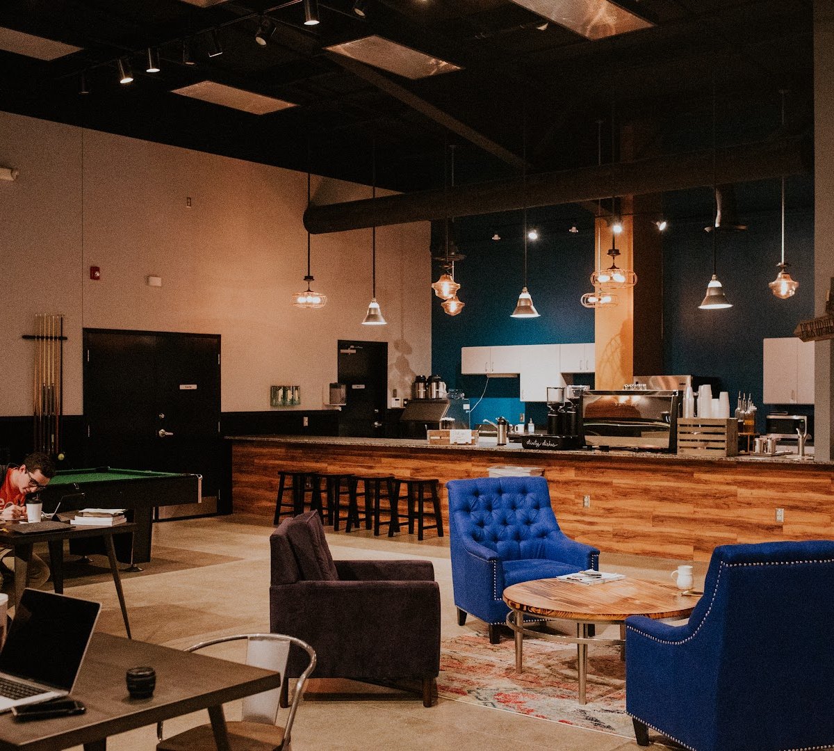 Interior of The Haverstick, specialty coffee shop in Indianapolis