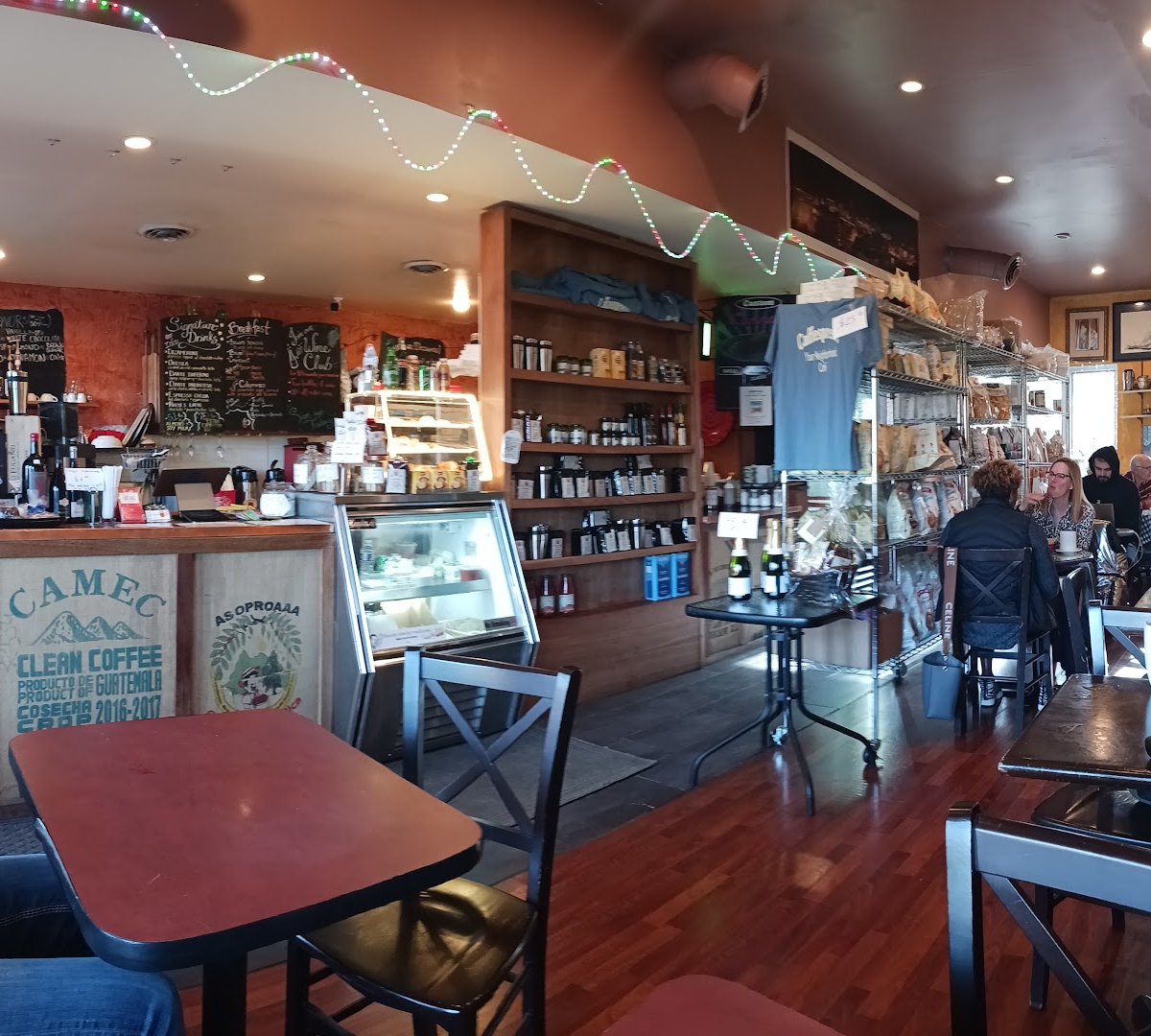 Interior of Caffespresso, specialty coffee shop in Richmond