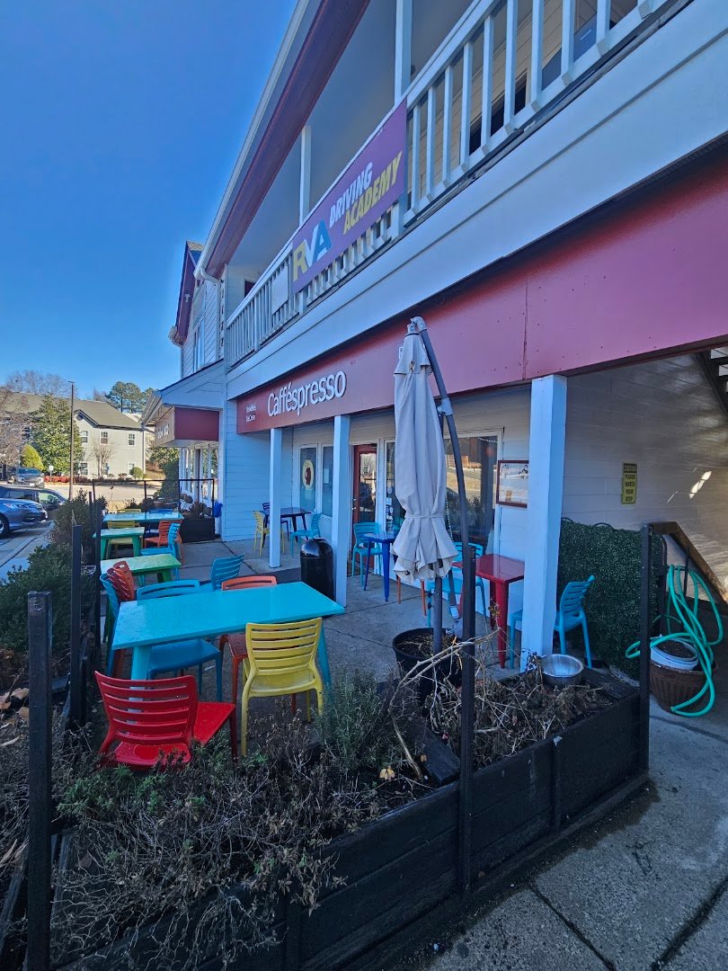 Storefront of Caffespresso, specialty coffee shop in Richmond